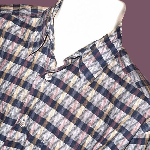 Vintage 1994 Jhane Barnes Menswear Long Sleeve Designer Shirt Mens Size M #36 - Picture 2 of 6